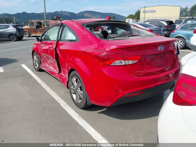 2013 Hyundai Elantra Coupe Gs/se მანქანა იყიდება აუქციონზე, vin: KMHDH6AE7DU012096, აუქციონის ნომერი: 40083929