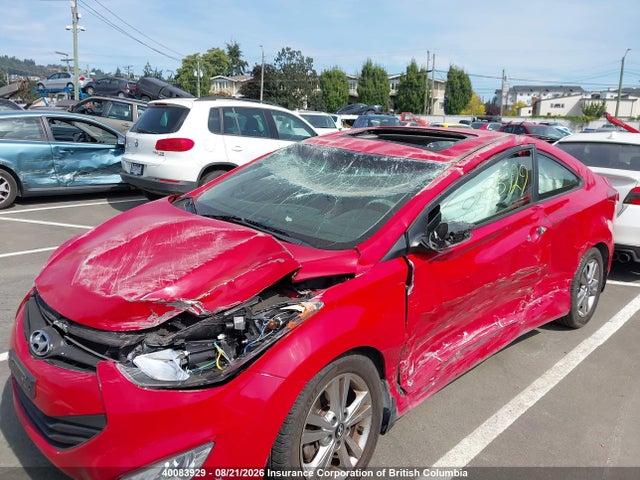 2013 Hyundai Elantra Coupe Gs/se მანქანა იყიდება აუქციონზე, vin: KMHDH6AE7DU012096, აუქციონის ნომერი: 40083929