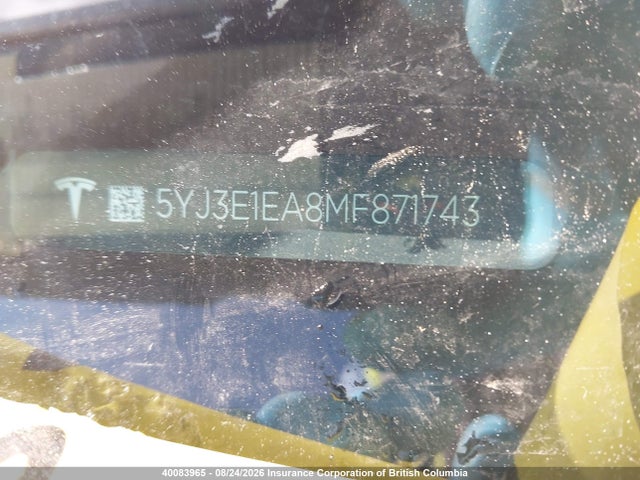 Tesla MODEL 3 2021 5YJ3E1EA8MF871743 Image 19