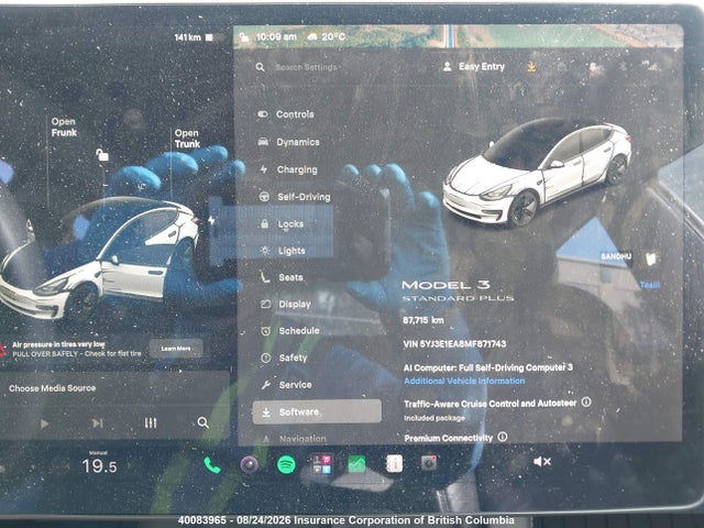 Tesla MODEL 3 2021 5YJ3E1EA8MF871743 Image 7