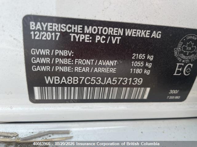 BMW 340 2018 WBA8B7C53JA573139 Image 8