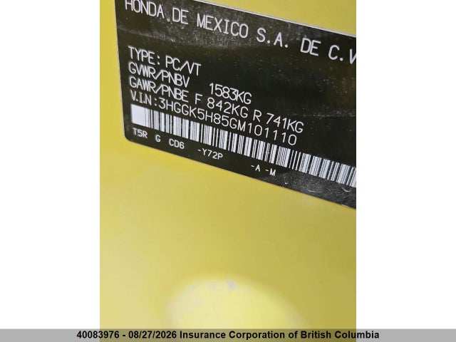 Honda Fit 2016 3HGGK5H85GM101110 Image 15