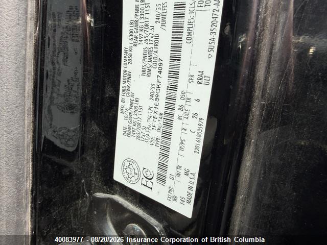 Ford F150 2016 1FTEX1E89GKF74097 Image 16
