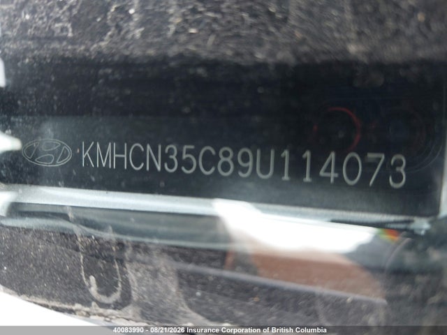 2009 Hyundai Accent Se მანქანა იყიდება აუქციონზე, vin: KMHCN35C89U114073, აუქციონის ნომერი: 40083990