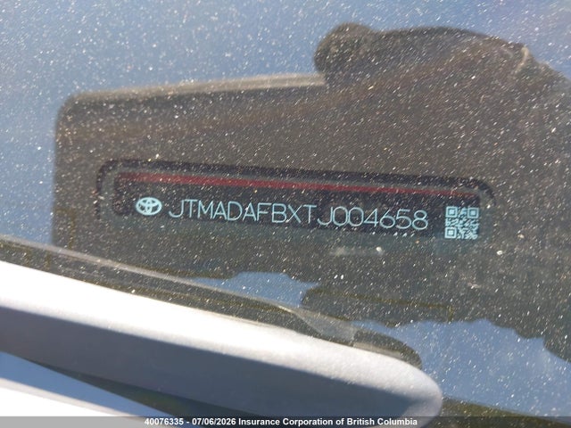 JTMADAFBXTJ004658 Toyota Bz Xle/limited