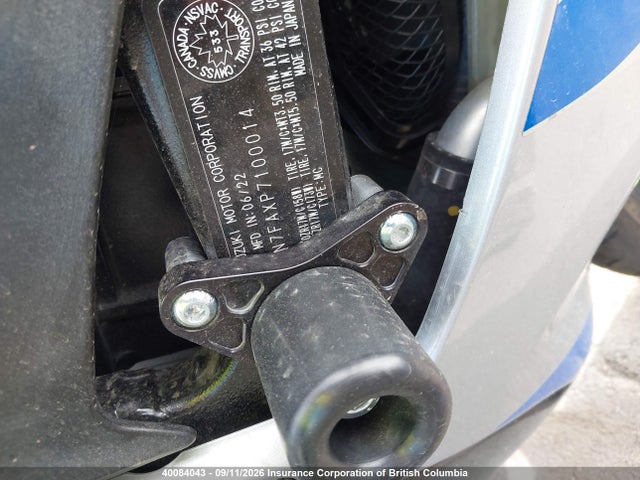 Suzuki GSX-R600 2023 JS1GN7FAXP7100014 Image 10
