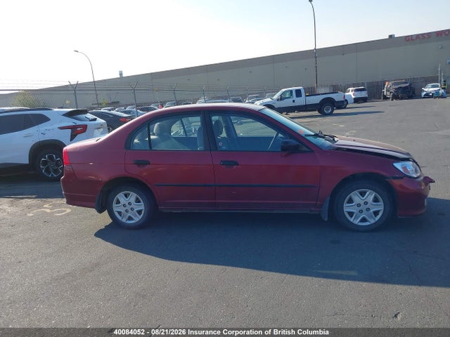 Продаж на аукціоні авто 2005 Honda Civic, vin: 2HGES16335H049687, номер лоту: 40084052