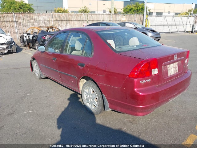 Продаж на аукціоні авто 2005 Honda Civic, vin: 2HGES16335H049687, номер лоту: 40084052