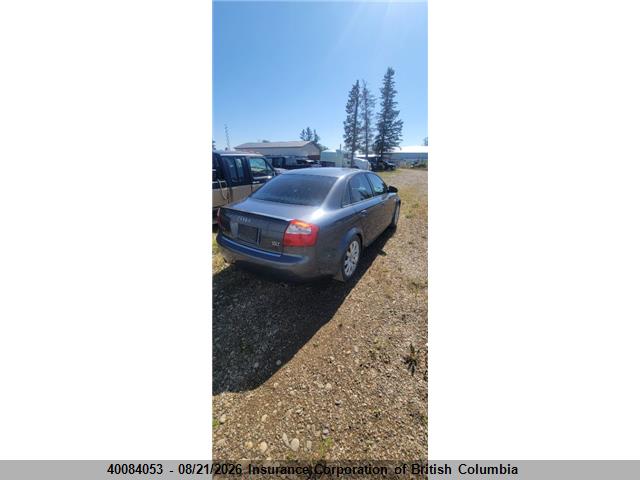 Aukcja sprzedaży 2004 Audi A4, vin: WAULC68E04A302196, numer aukcji: 40084053