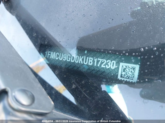 1FMCU9GD0KUB17230 Ford ESCAPE SE