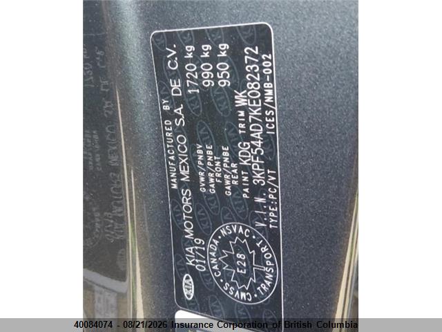KIA Forte 2019 3KPF54AD7KE082372 Image 8
