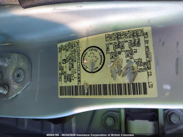 2001 Nissan Xterra Xe/se მანქანა იყიდება აუქციონზე, vin: 5N1ED28Y91C593806, აუქციონის ნომერი: 40084106