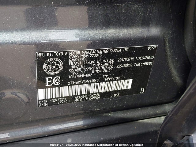 Toyota RAV4 2022 2T34WRFV3NW146466 Image 9
