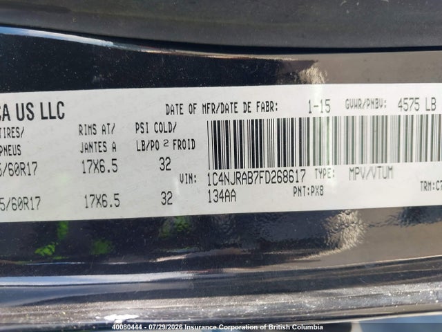 Jeep Patriot 2015 1C4NJRAB7FD268617 Image 9
