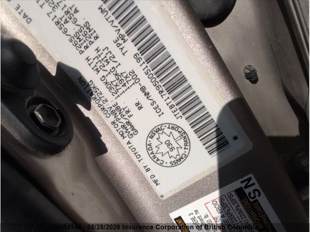 40084144 :رقم المزاد ، JTEBT17R950051199 vin ، 2005 Toyota 4runner Limited مزاد بيع