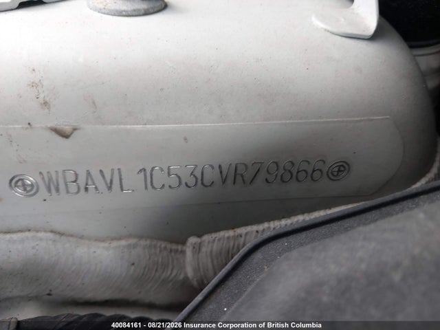 Aukcja sprzedaży 2012 Bmw X1, vin: WBAVL1C53CVR79866, numer aukcji: 40084161