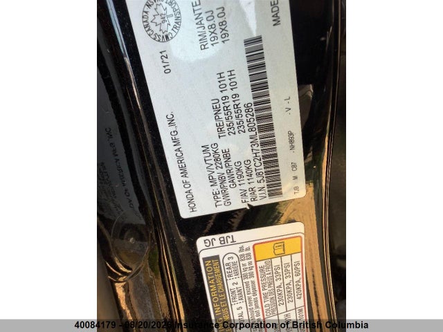 Acura RDX 2021 5J8TC2H73ML805286 Image 19