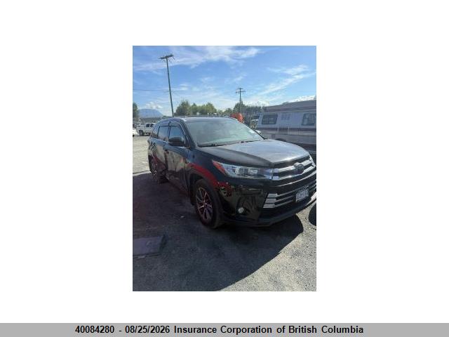 Toyota Highlander Se/xle 2019 5TDJZRFH9KS580103 головне зображення