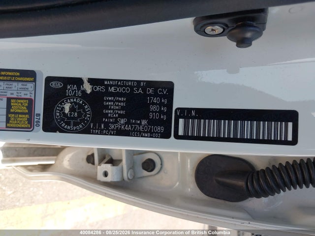 KIA Forte 2017 3KPFK4A77HE071089 Image 9