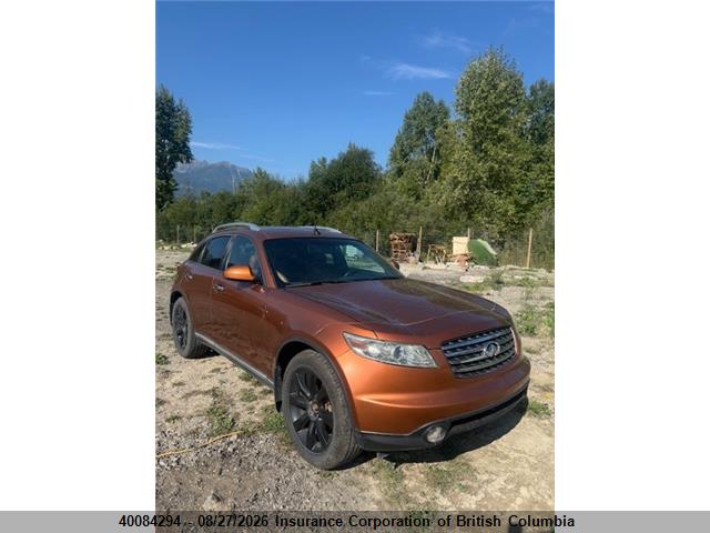 40084294 :رقم المزاد ، JNRBS08W14X402781 vin ، 2004 Infiniti Fx45 مزاد بيع