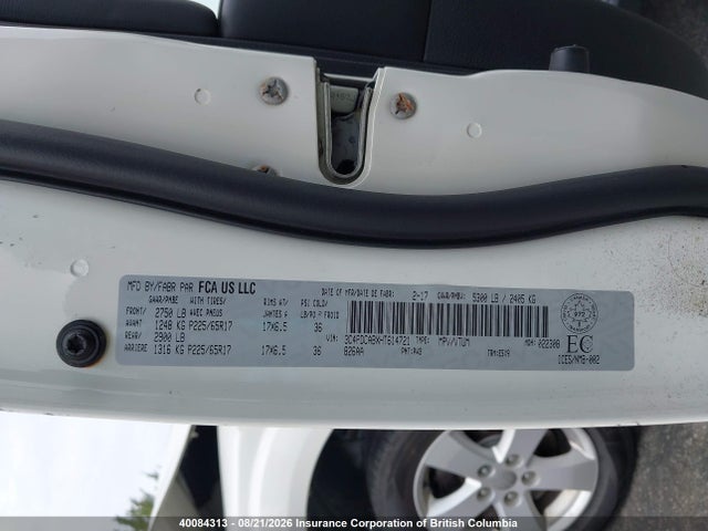 Dodge JOURNEY SE 2017 3C4PDCABXHT614721 Image 9