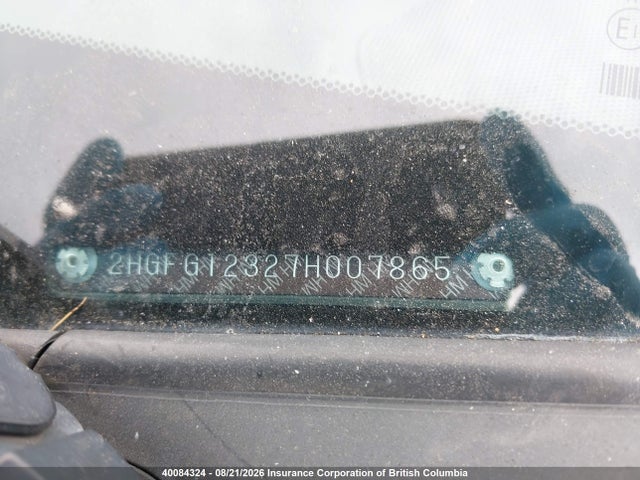 Продаж на аукціоні авто 2007 Honda Civic, vin: 2HGFG12327H007865, номер лоту: 40084324