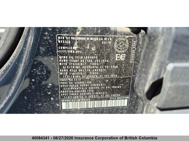3VV0B7AX1JM139424 Volkswagen TIGUAN S