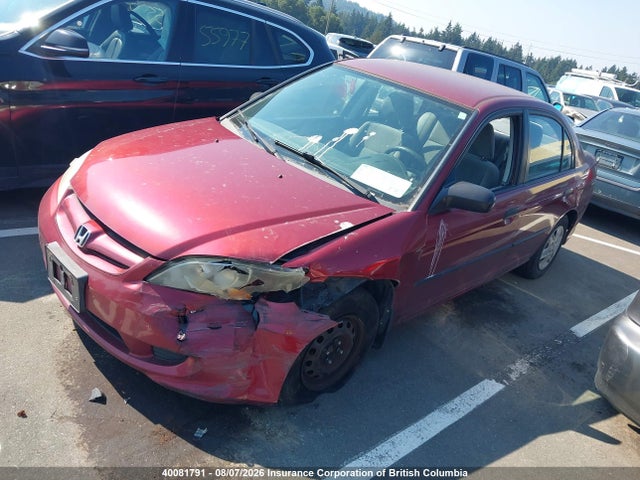 Продаж на аукціоні авто 2005 Honda Civic Dx Vp, vin: 2HGES16345H039749, номер лоту: 40081791