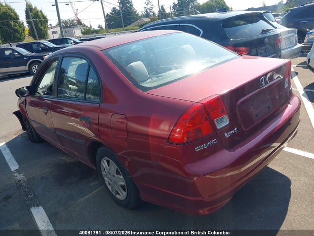 Продаж на аукціоні авто 2005 Honda Civic Dx Vp, vin: 2HGES16345H039749, номер лоту: 40081791
