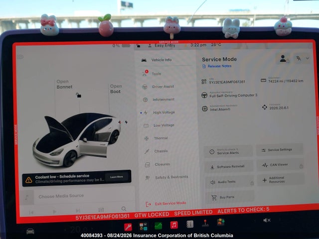 Продажа на аукционе авто 2021 Tesla Model 3, vin: 5YJ3E1EA9MF061361, номер лота: 40084393