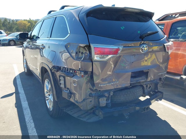 40084429 :رقم المزاد ، 5TDDKRFH7GS314247 vin ، 2016 Toyota Highlander Limited/ltd Platinum مزاد بيع