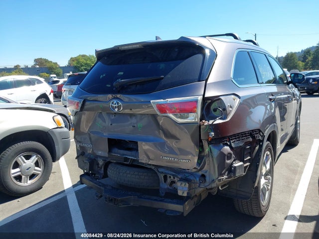 40084429 :رقم المزاد ، 5TDDKRFH7GS314247 vin ، 2016 Toyota Highlander Limited/ltd Platinum مزاد بيع