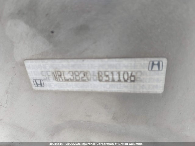 Продажа на аукционе авто 2006 Honda Odyssey Lx, vin: 5FNRL38206B511062, номер лота: 40084444