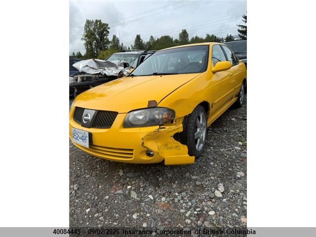 Aukcja sprzedaży 2004 Nissan Sentra Se-r Spec V, vin: 3N1AB51A14L739540, numer aukcji: 40084445