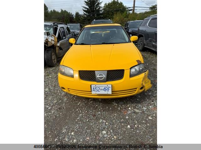 Aukcja sprzedaży 2004 Nissan Sentra Se-r Spec V, vin: 3N1AB51A14L739540, numer aukcji: 40084445