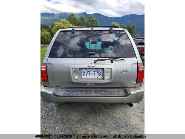 Aukcja sprzedaży 2001 Infiniti Qx4, vin: JNRDR07Y21W101543, numer aukcji: 40084502