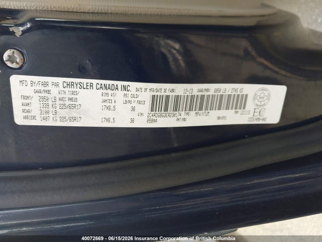 2C4RDGBG3ER230174 Dodge Grand Caravan Se