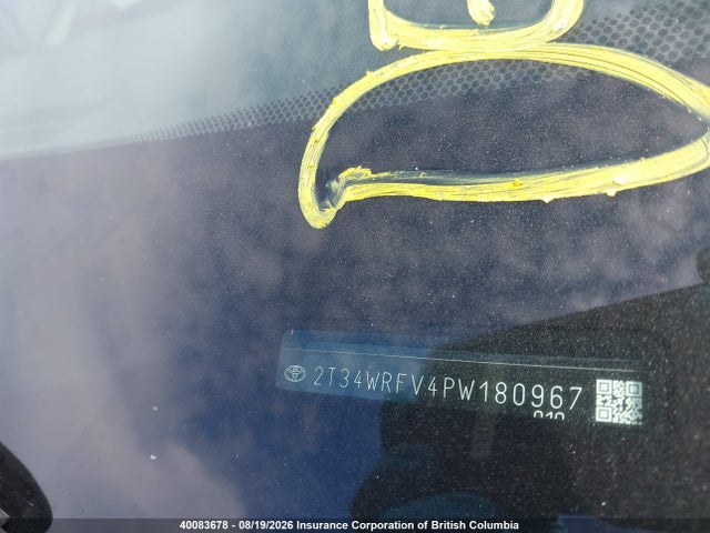 40083678 :رقم المزاد ، 2T34WRFV4PW180967 vin ، 2023 Toyota Rav4 Hybrid Se مزاد بيع