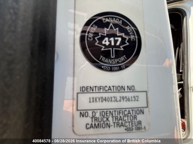 Kenworth Construction T680 2020 1XKYD40X3LJ956152 Image 22
