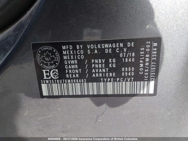 Volkswagen Jetta 2019 3VW357BU7KM068462 Image 9