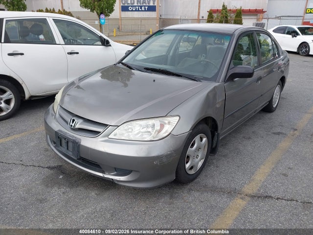 Продажа на аукционе авто 2005 Honda Civic, vin: 2HGES15385H047225, номер лота: 40084610