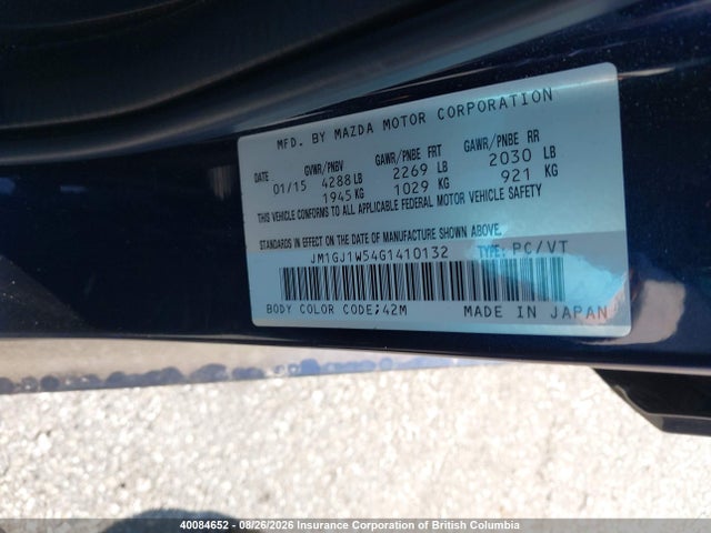 Mazda 6 Grand Touring 2016 JM1GJ1W54G1410132 Image 9