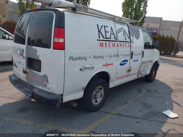 2010 Chevrolet Express G2500 მანქანა იყიდება აუქციონზე, vin: 1GCZGFBA3A1103808, აუქციონის ნომერი: 40084717