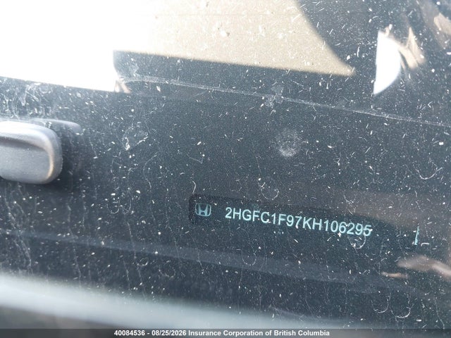 Honda Civic Touring 2019 2HGFC1F97KH106295 Image 19