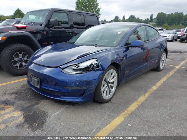 Tesla MODEL 3 2022 5YJ3E1EBXNF298418 Image 2