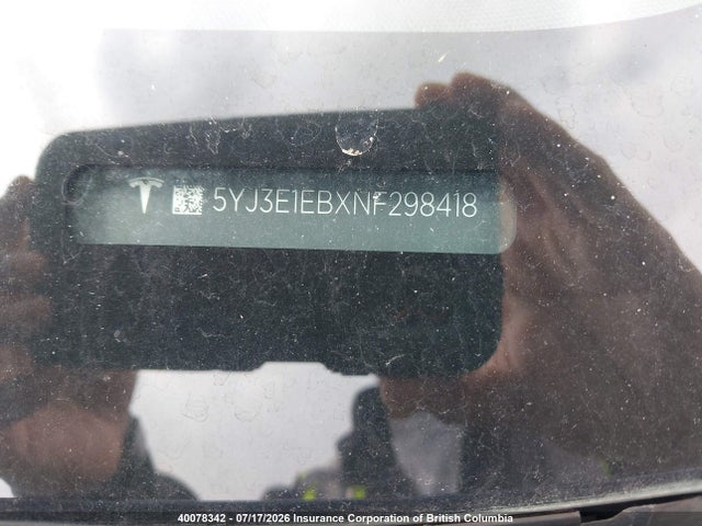Tesla MODEL 3 2022 5YJ3E1EBXNF298418 Image 20