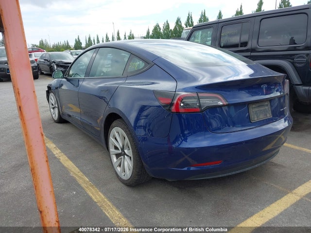 Tesla MODEL 3 2022 5YJ3E1EBXNF298418 Image 3