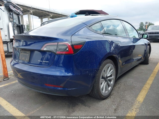 Tesla MODEL 3 2022 5YJ3E1EBXNF298418 Image 4