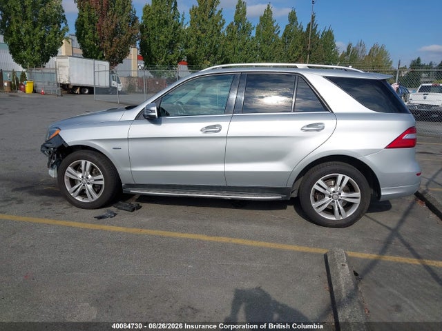 40084730 :رقم المزاد ، 4JGDA2EB8CA095468 vin ، 2012 Mercedes-benz Ml 350 Bluetec مزاد بيع