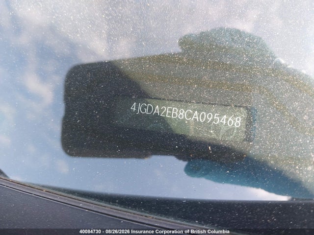 40084730 :رقم المزاد ، 4JGDA2EB8CA095468 vin ، 2012 Mercedes-benz Ml 350 Bluetec مزاد بيع